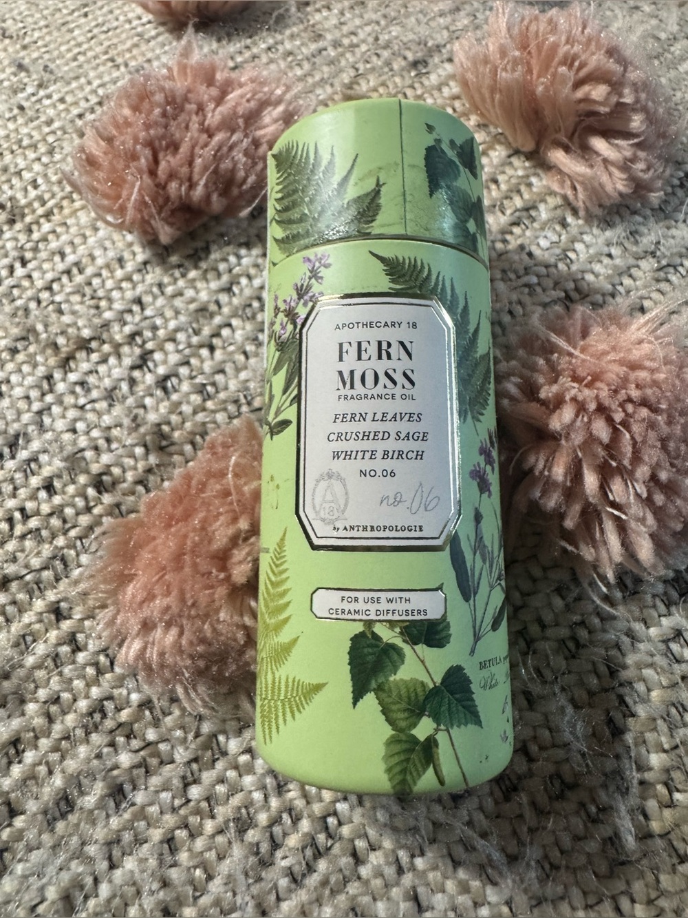 Anthropologie apothecary 18 Fern Moss Fragrance Oil